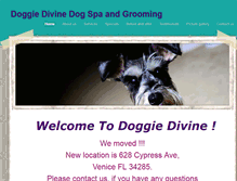 Tablet Screenshot of doggiedivinesalon.com